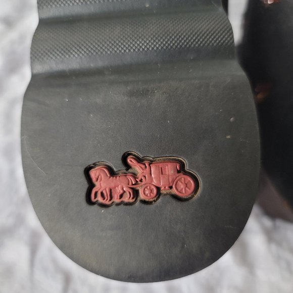 COACH  FG2976 Classic Sneakers With Metallic Floral Glitter Print Size 7B - Picture 13 of 15